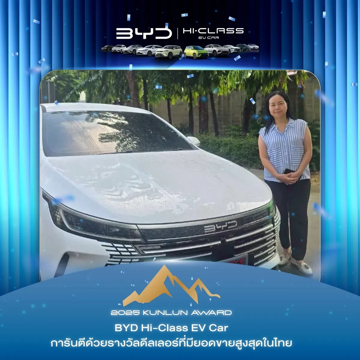 ลูกค้ารับมอบรถ BYD ที่โชว์รูม BYD Hi-Class EV Car (ภาพที่ 32)